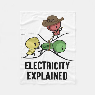 Couverture Polaire Électricité expliquée cadeau de physicien I enseig