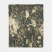 Couverture Polaire Élégance botanique - Le cygne dans la forêt (Devant)