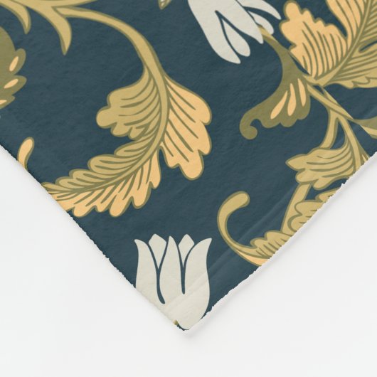 Couverture Polaire Élégance botanique vintage (Coin)