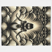 Couverture Polaire "Élégance de sirène teintée Sepia - Imaginaire Vin (Devant (Horizontal))