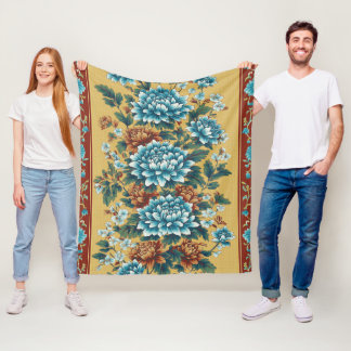 Couverture Polaire Élégance du chrysanthème