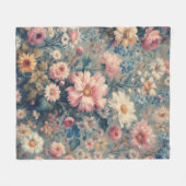 Couverture Polaire Élégance florale (Devant (Horizontal))