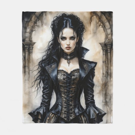 Couverture Polaire Élégance gothique (Devant)