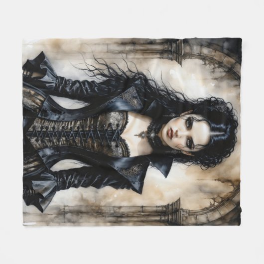 Couverture Polaire Élégance gothique (Devant (Horizontal))