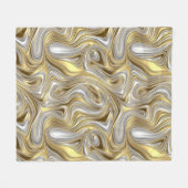 Couverture Polaire Élégance liquide - motif liquide métallique (Devant (Horizontal))