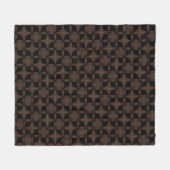 Couverture Polaire Elegance Noir Brown et Motif noir (Devant (Horizontal))