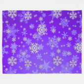 Couverture Polaire Élégance violette givrée (Devant (Horizontal))