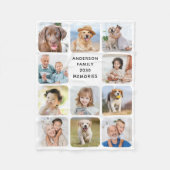 Couverture Polaire Élégant 11 Photos Collage Personnalisé (Devant)