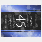 Couverture Polaire Élégant 45e anniversaire de Mariage Sapphire (Devant (Horizontal))