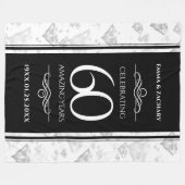 Couverture Polaire Élégant 60e anniversaire de Mariage de diamant (Devant (Horizontal))