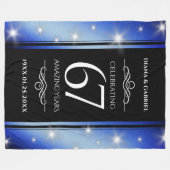 Couverture Polaire Élégant 67e anniversaire Mariage de Star Sapphire (Devant (Horizontal))