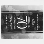 Couverture Polaire Élégant 70e anniversaire de Mariage Platinum (Devant (Horizontal))