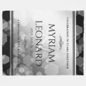 Couverture Polaire Élégant 70e anniversaire de Mariage Platinum (Devant (Horizontal))