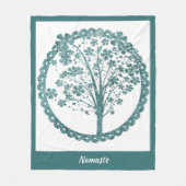 Couverture Polaire Élégant arbre de vie Parties scintillant bleue Nam (Devant)