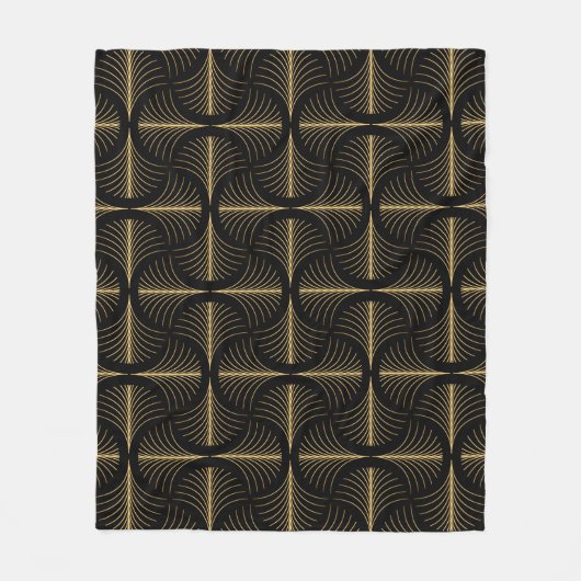 Couverture Polaire Elegant Art Deco style seamless repeat pattern wit (Devant)