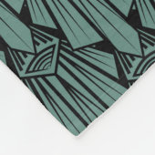 Couverture Polaire Élégant art sombre déco éléments géométriques abst (Coin)