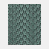 Couverture Polaire Élégant art sombre déco éléments géométriques abst (Devant)