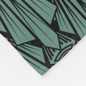 Couverture Polaire Élégant art sombre déco éléments géométriques abst (Coin)