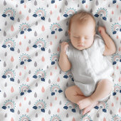 Couverture Polaire Elegant Baby Throw Rainbow Boho Nursery Look