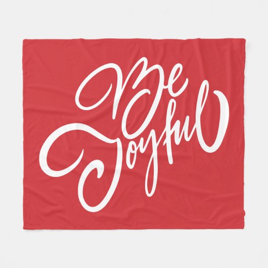 Couverture Polaire Elégant Be Joyful Holiday Design (Devant (Horizontal))