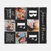 Couverture Polaire Élégant BFF Besties Photo Collage (Devant (Horizontal))