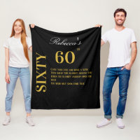 Elégant Black and Gold Soixante-dixième voeux d'an