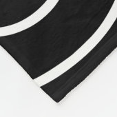 Couverture Polaire Elegant Black & white geometric texture pattern (Coin)