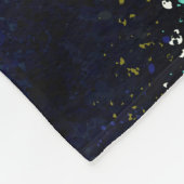 Couverture Polaire Elégant bleu et or Mandala Art Boho Beach (Coin)