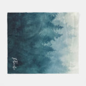 Couverture Polaire Elégant bois moderne Personnalisé (Devant (Horizontal))