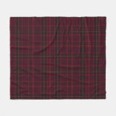 Couverture Polaire Elegant Burgundy Tartan (Devant (Horizontal))