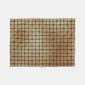 Couverture Polaire Élégant Carré or moderne carreaux Motif | (Devant (Horizontal))