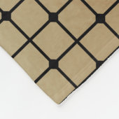 Couverture Polaire Élégant Carré or moderne carreaux Motif | (Coin)