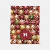 Couverture Polaire Elegant Christmas Tree Baubles (Devant)