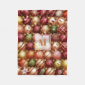 Couverture Polaire Elegant Christmas Tree Baubles (Devant)