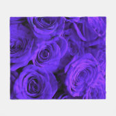 Couverture Polaire Élégant classique chic violet rose (Devant (Horizontal))