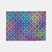 Couverture Polaire Elégant coloré Abstrait cercles floraux Motif (Devant (Horizontal))