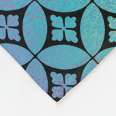 Couverture Polaire Elégant coloré Abstrait cercles floraux Motif (Coin)