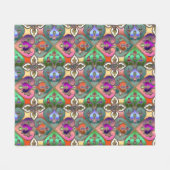 Couverture Polaire Élégant coloré Arabesque Abstrait (Devant (Horizontal))