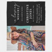 Couverture Polaire Élégant dans l'amour de la mémoire photo (Devant)