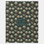 Couverture Polaire Elegant deep red & gold luxury baubles throw gift (Devant)