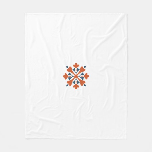 Couverture Polaire Elégant design floral Mandala" (Devant)