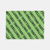 Couverture Polaire Élégant du caractère gras de motif noir orphelin (Devant (Horizontal))