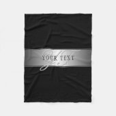 Couverture Polaire Élégant écriture de script de monogramme modifiabl (Devant)