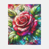 Couverture Polaire Élégant effet Rose en verre (Devant)