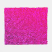 Couverture Polaire Elégant et moderne fuschia rose abstrait motif (Devant (Horizontal))