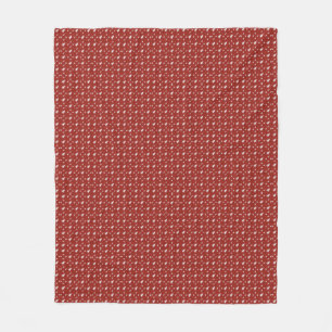 Couverture Polaire Élégant et moderne Joyeux Noël Rouge couleur.