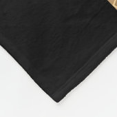 Couverture Polaire élégant faux or clair et bandes noires (Coin)