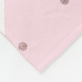 Couverture Polaire Elégant faux rose d'or parties scintillant confett (Coin)