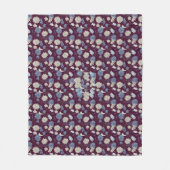 Couverture Polaire Élégant Fleur sauvage chic jaune (Devant)