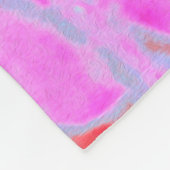 Couverture Polaire Elégant Fuchsia et bleu foncé Limelight Hydrangea (Coin)